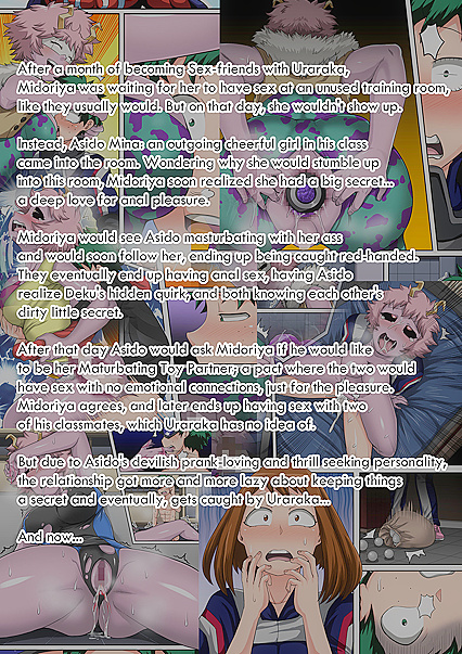 Deku Fucks Uraraka and Mineta in Teen 18+ Pussy Fun - My Hero Academia Hentai Manga