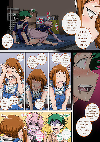 Deku Fucks Uraraka and Mineta in Teen 18+ Pussy Fun - My Hero Academia Hentai Manga