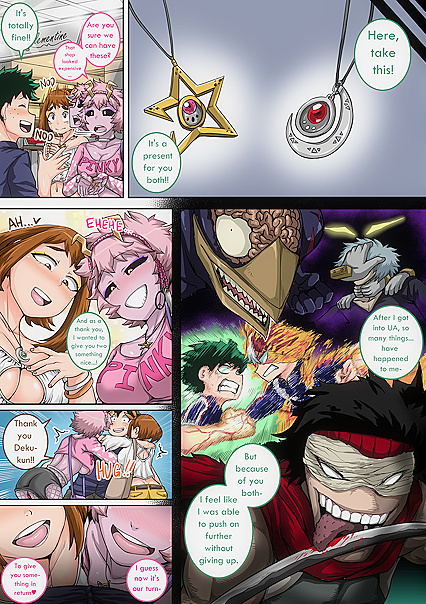 Deku Fucks Uraraka and Mineta in Teen 18+ Pussy Fun - My Hero Academia Hentai Manga