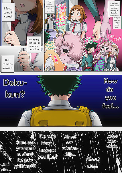 Deku Fucks Uraraka and Mineta in Teen 18+ Pussy Fun - My Hero Academia Hentai Manga
