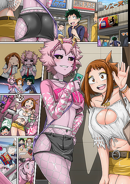 Deku Fucks Uraraka and Mineta in Teen 18+ Pussy Fun - My Hero Academia Hentai Manga