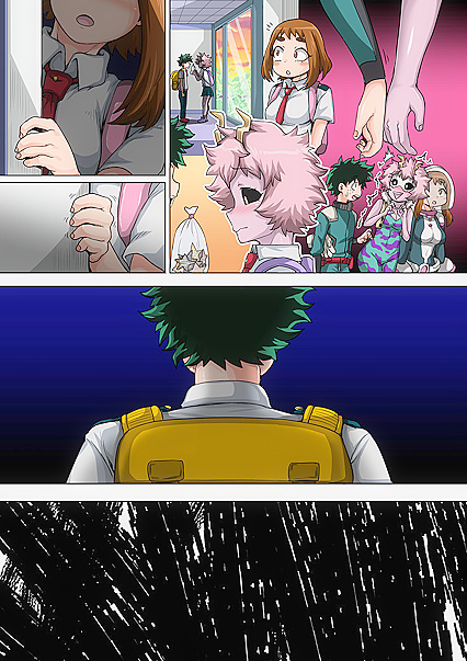 Deku Fucks Uraraka and Mineta in Teen 18+ Pussy Fun - My Hero Academia Hentai Manga