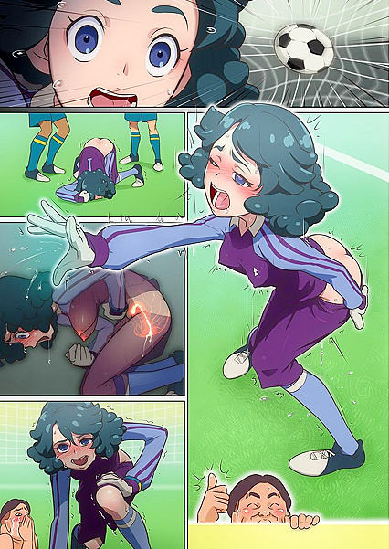 Time-Freezing Bastard Stops Clock for Hot Soccer Goalkeeper Sex Ai Hentai Image