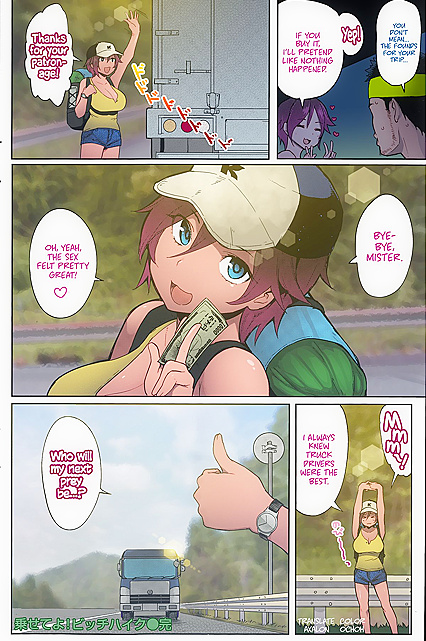 Busty Hitchhiker Satisfies Truck Driver with Blowjob and  Fucking - 21 Hot Pics