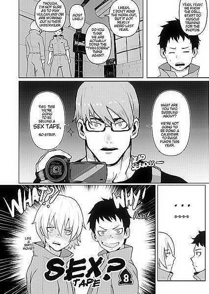 Shinra from Fire Force Gets His Gay Ass Fucked by theCaptain - 43 Erotic Comics Pics