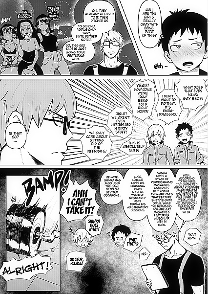 Shinra from Fire Force Gets His Gay Ass Fucked by theCaptain - 43 Erotic Comics Pics