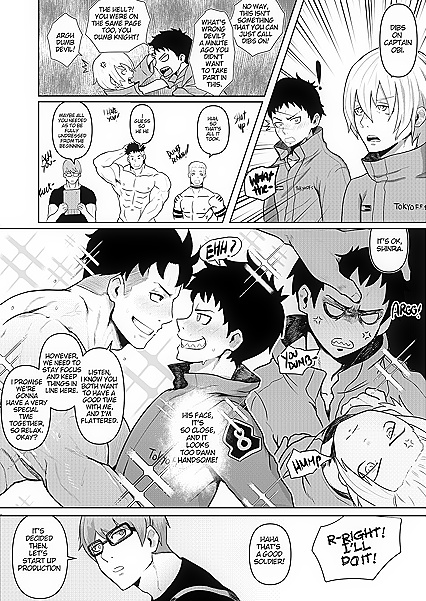 Shinra from Fire Force Gets His Gay Ass Fucked by theCaptain - 43 Erotic Comics Pics