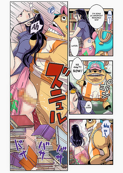 Chopper from One Piece Goes Wild Fucking Robin with His Beast Cock - Sex Comics