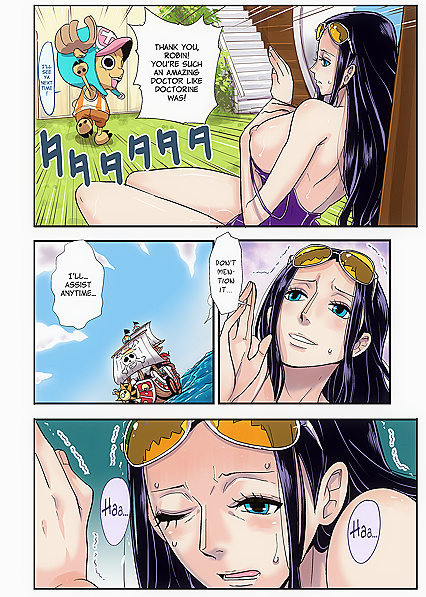 Chopper from One Piece Goes Wild Fucking Robin with His Beast Cock - Sex Comics