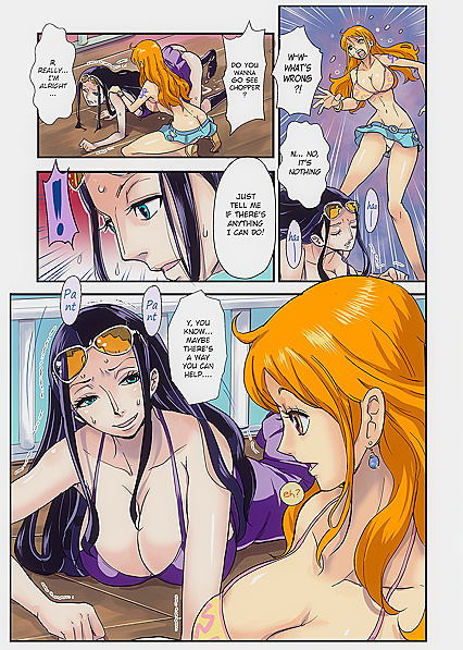 Chopper from One Piece Goes Wild Fucking Robin with His Beast Cock - Sex Comics