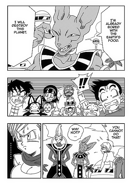 Bulma Fucks Beerus's Massive Dick to Save Earth in XXX Comic Adventure