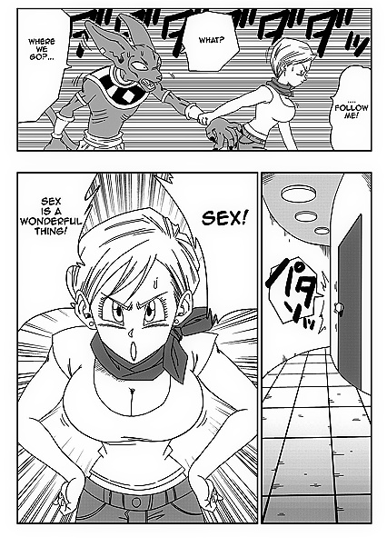 Bulma Fucks Beerus's Massive Dick to Save Earth in XXX Comic Adventure