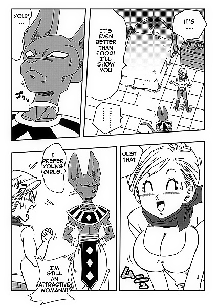 Bulma Fucks Beerus's Massive Dick to Save Earth in XXX Comic Adventure
