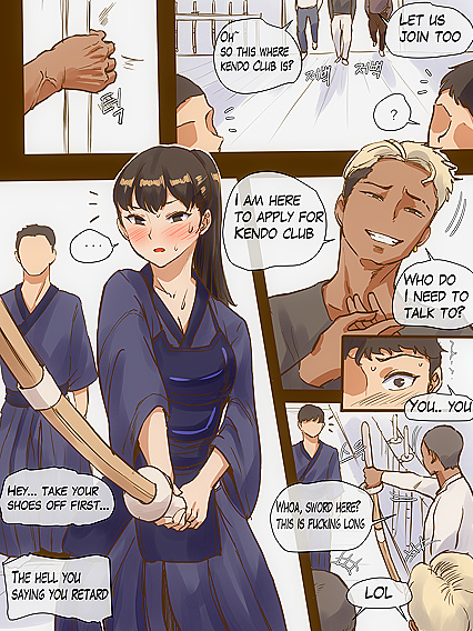 Busty Kendo Girl 18+ Tied Up and Fucked While Boy 18+friend Watches - NTR Porn Comics