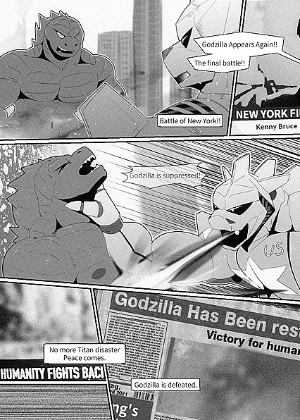 Godzilla Captured and Fucked by Mechagodzilla in Gay BDSM Picture - 30 Pics