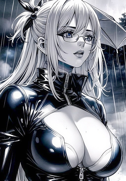 Aqua from Konosuba Seduces in Tight Latex Glove and Suit Picture