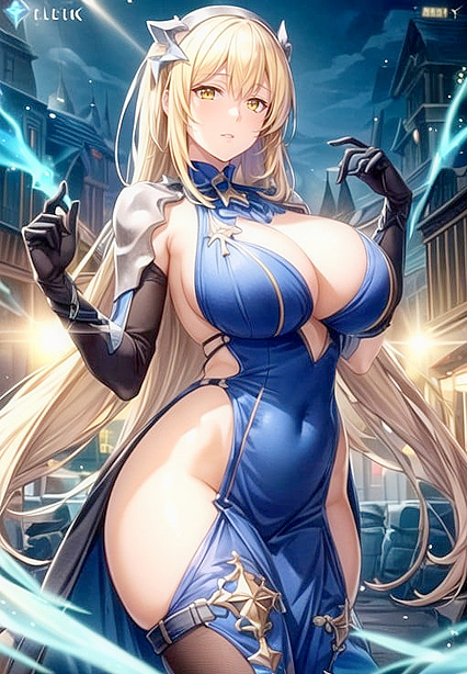 Aiz Wallenstein's Gigantic Breasts Take Center Stage in Cosplay Hentai Adventure