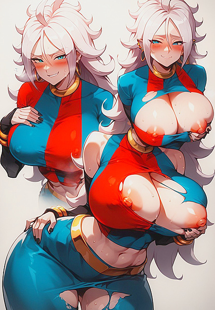 Horny Hentai Waifus Show Off Nipples in Seductive Waist Shots