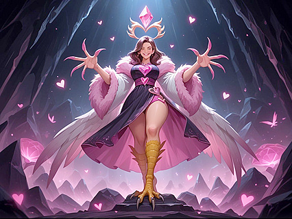 Exploring the Cave with Full-Bodied Curves and Wide Hips in hentai AI Picture