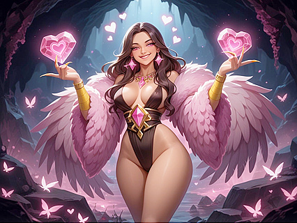 Mounds of Pink Gems Detailing Ultra-Sexy Abdomens in Hentai AIPorn