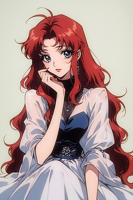 Big-Eyed Lovely Girl 18+ in Anime Style Hentai Picture