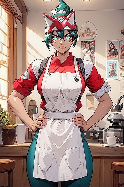 Skinny Kiriko from Overwatch Gets Wild in Small-Ass Hentai Picture