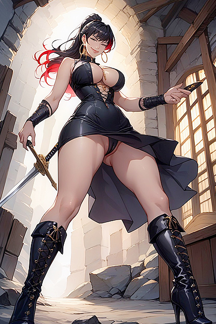 Curvy Goddess with Big Breasts Exploring Erotic Cave Adventures