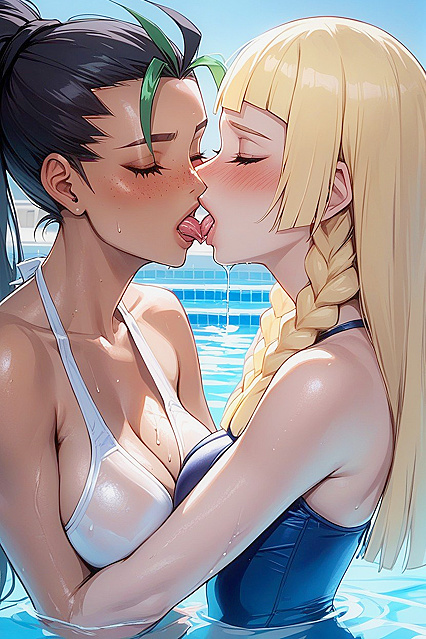 Blonde with Blue Eyes and Perfect Ponies Seduces in Busty Hentai Picture