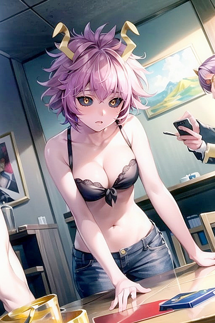 Ashido Mina from My Hero Academia in Seductive Hentai Picture