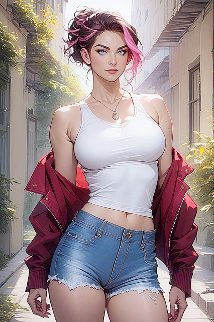 TomBoy 18+ in Tight Jean Shorts Gets Wild in Seductive Hentai Images