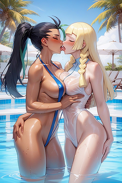 Blushing Beauty in Nylon Stockings Takes On a BigDick Hentai Adventure