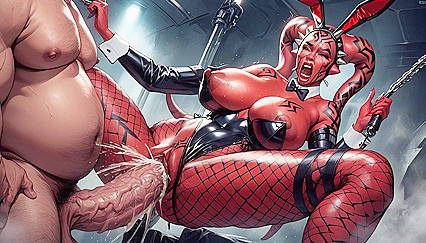 Darth Talon's Twi'lek Body Shudders with Pleasure in hentai AI Picture