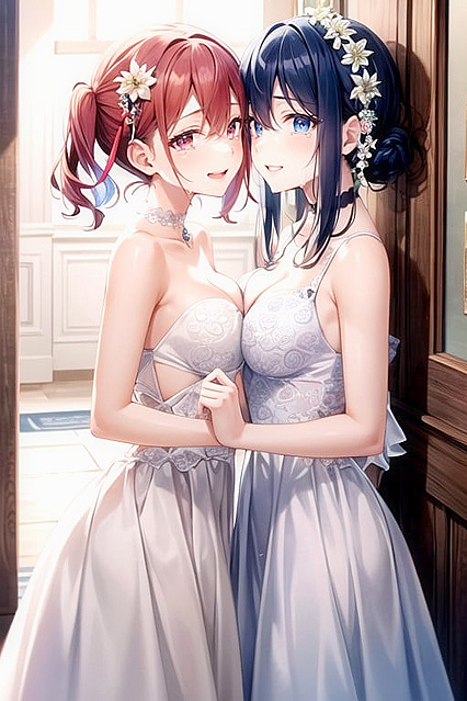 Redheaded Beauty Smiles and Kisses Her Way Through Steamy Hentai Images