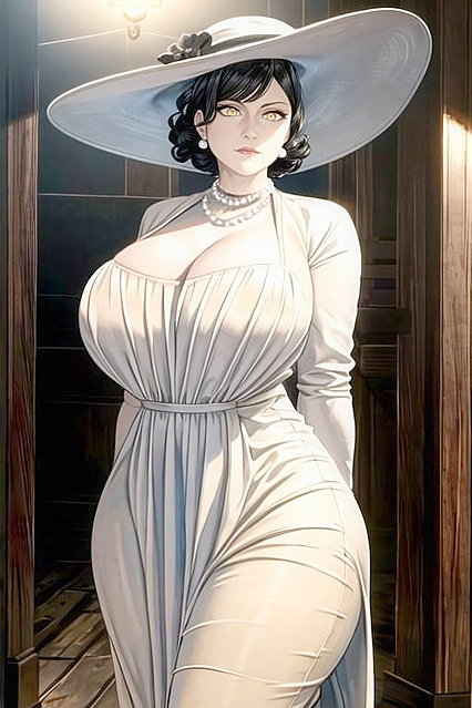Lady Dimitrescu's Massive Mature ASS Takes Center Stage in Hot Hentai Picture