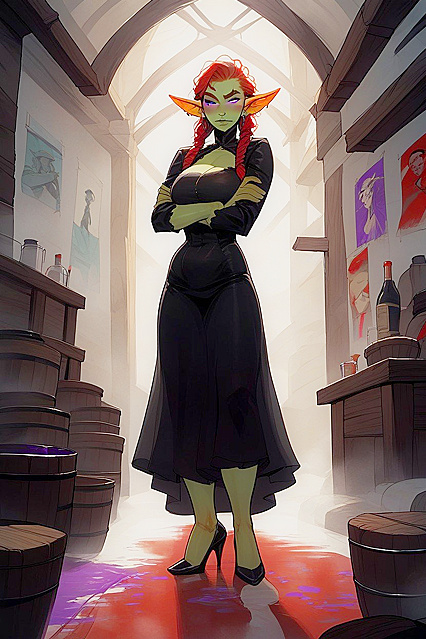 Worth's Arms Crossed in Steamy Goblin Hentai Picture