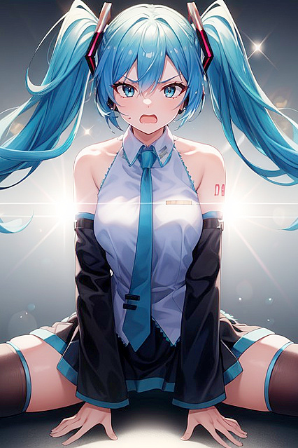 Ultra-Detailed Shocked Splits inMind-Bending Hentai Picture