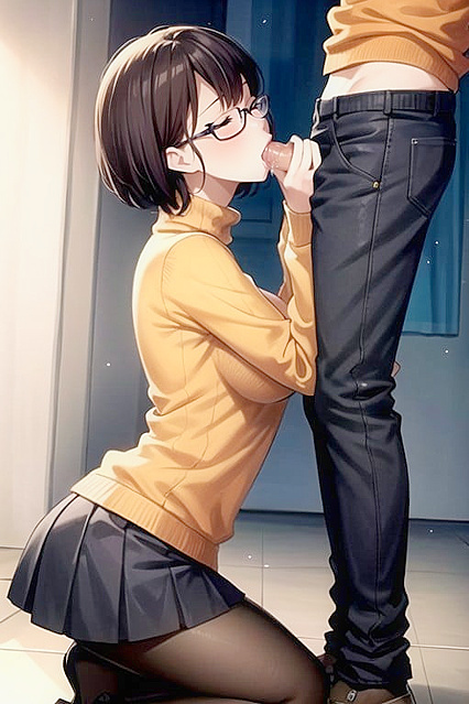 Horny Girl 18+ in Hoodie with Small Ass EnjoysSTEAMY Hentai Picture