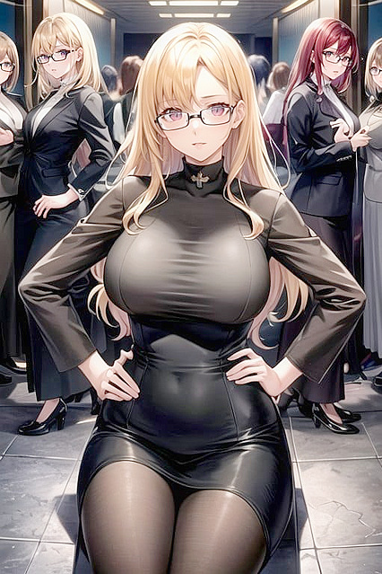 Sumire Yoshizawa's Blonde Hair seduces in a Steamy Harem Hentai Adventure