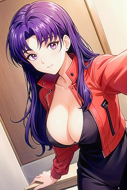 Unbuttoned Cleavage Selfies Turn into Steamy Hentai Picture