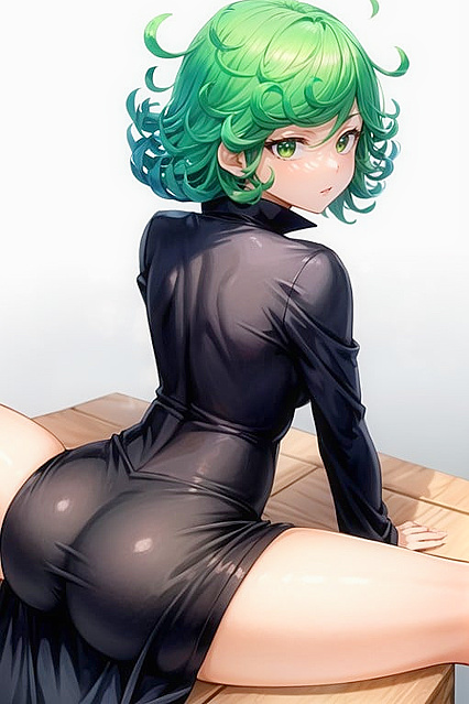 Rear View Bliss – Tokoyami Towa Bound and Pleasured in AnimeAI Fantasy
