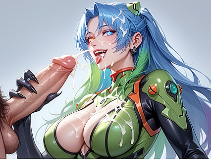 Futanari Docking with Cum on Arms for Hentai Orgasms AI Porn