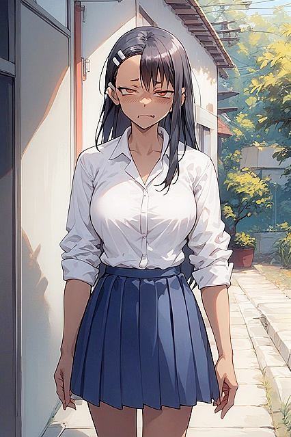 Tired and Confused Girl 18+ Dressed in Sexy Outfit for Steamy Hentai Images