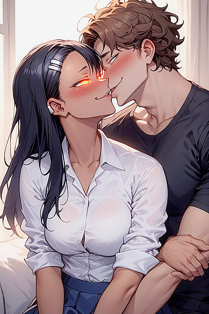 Hayase Nagatoro's Glowing Eyes Lead to  Hentai Pleasure