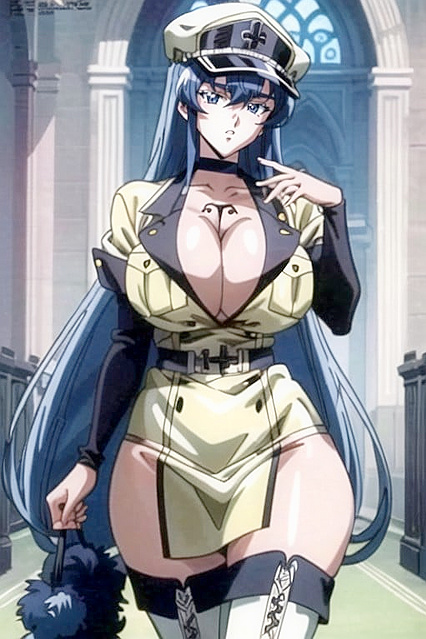 Massive Breasts in a 90s Wedding Dress for Steamy Hentai Pleasure