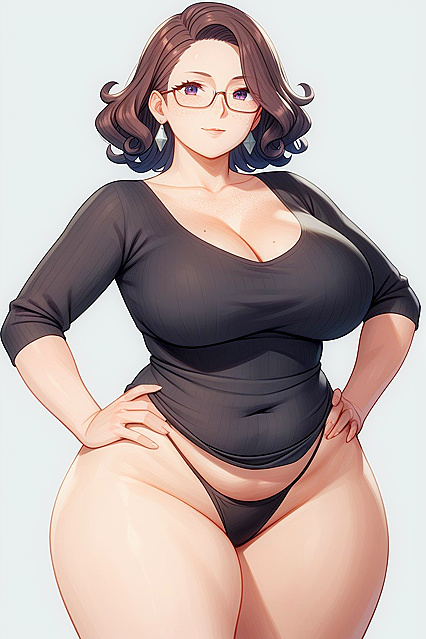 Tiny 18+ yet Voluptuous bbw in Thong for Steamy Hentai Adventures