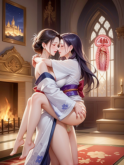 Leggy Seduction with Earring Adorned Beauty in Heartfelt Hentai Picture