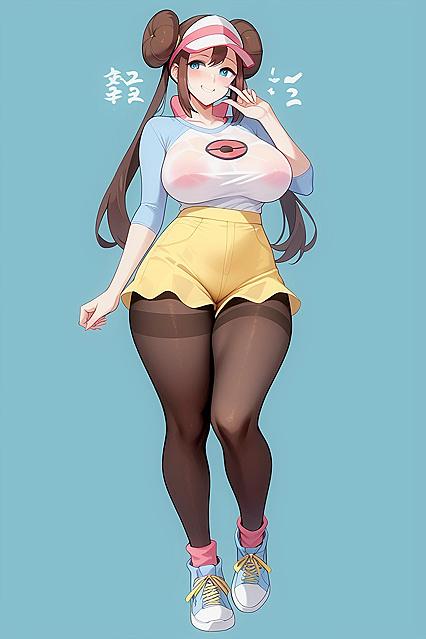 Rosa from Pokémon Gets Naughty in Sneakers forSTEAMY Hentai Fun