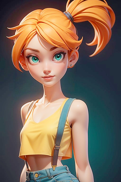 Misty from Pokémon Seduces in Sultry Pantyhose Hentai Images