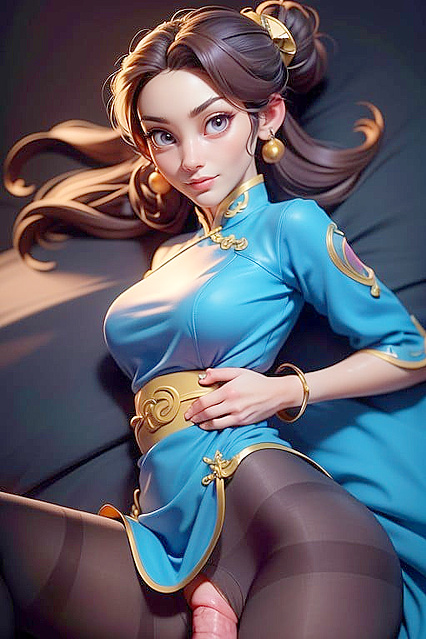 Chun Li from Street Fighter Enjoying Missionary Position in See-Through Clothing Hentai
