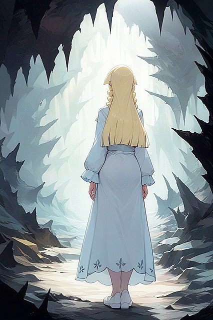 Exploring the Moshy Cave Corridor –  Hentai Picture at the Entrance